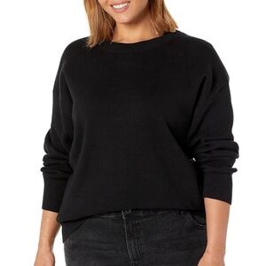 The Drop Women's Ingrid Long-Sleeve Crewneck Jaquard Sweater